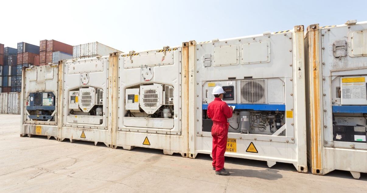 Los contenedores refrigerados posibilitan el transporte de productos sensibles a la temperatura. (1)